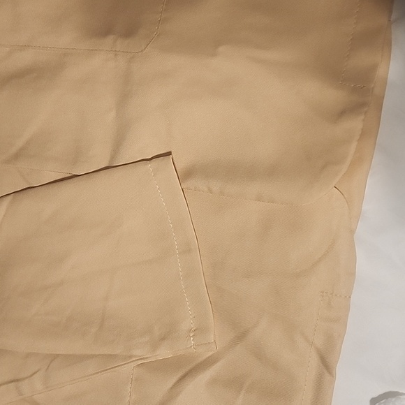 NewXL Nude Casual Blazers Open Front Long Sleeve Lapel Collar Work Office Jacket - Picture 7 of 12